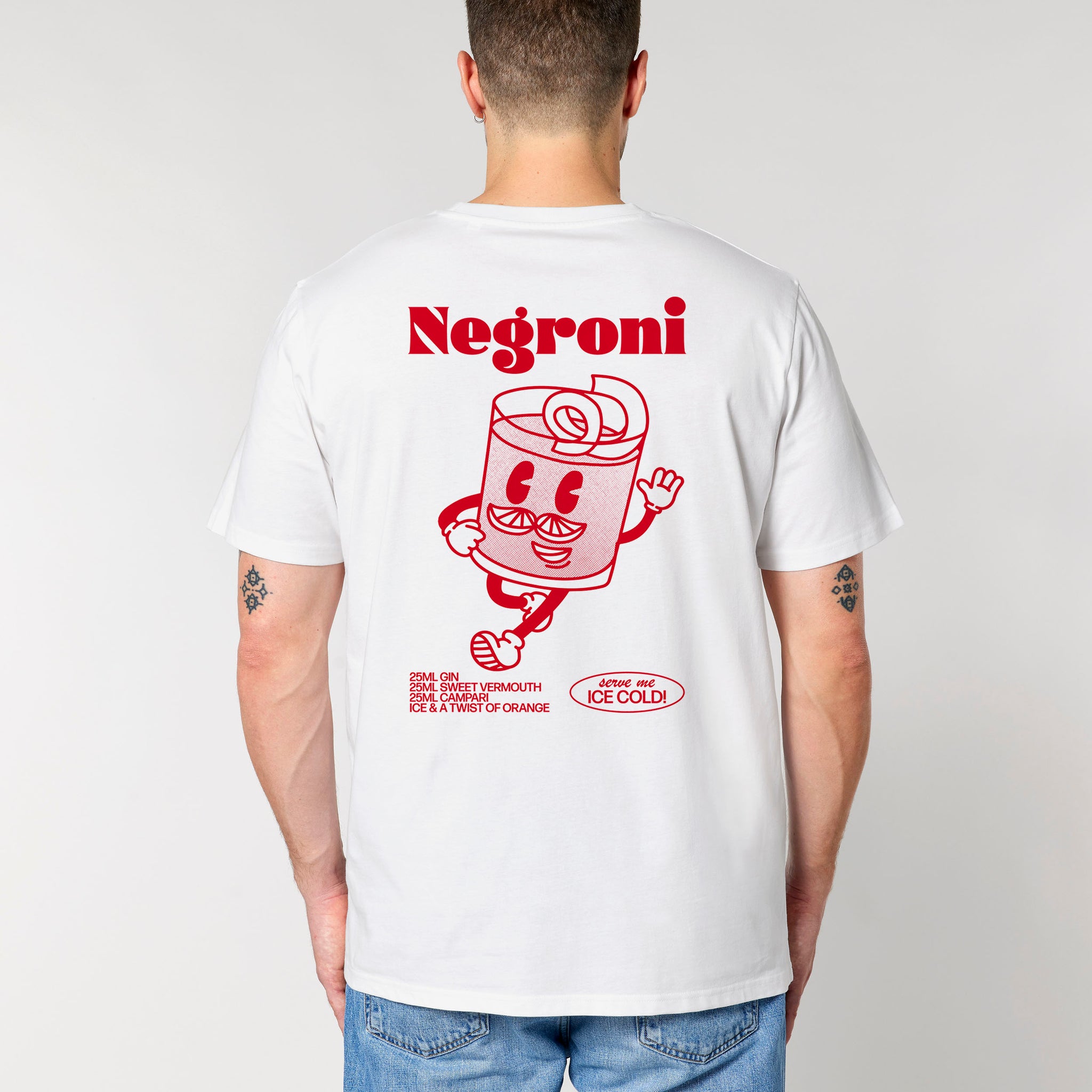 'Negroni' Short Sleeve Organic Cotton T-shirt