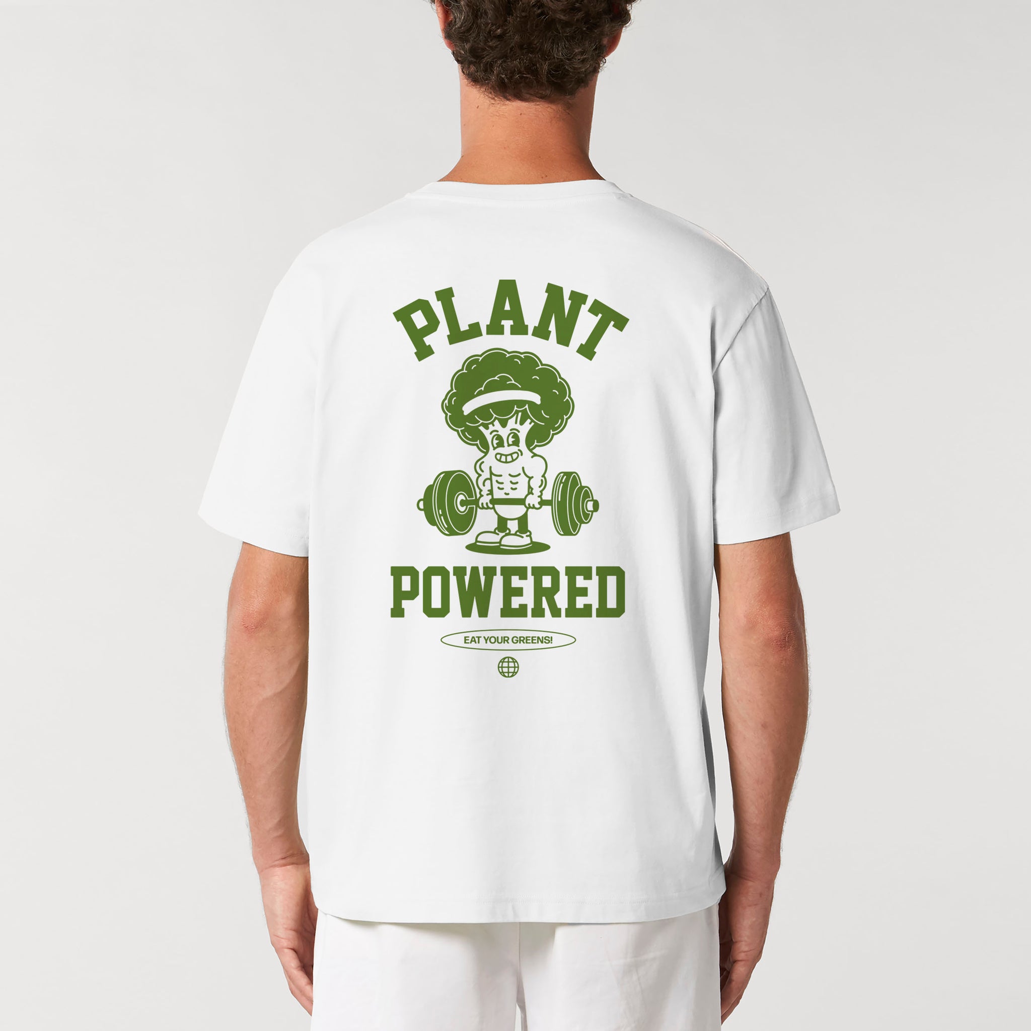 'Plant Powered' Short Sleeve Organic Cotton T-shirt