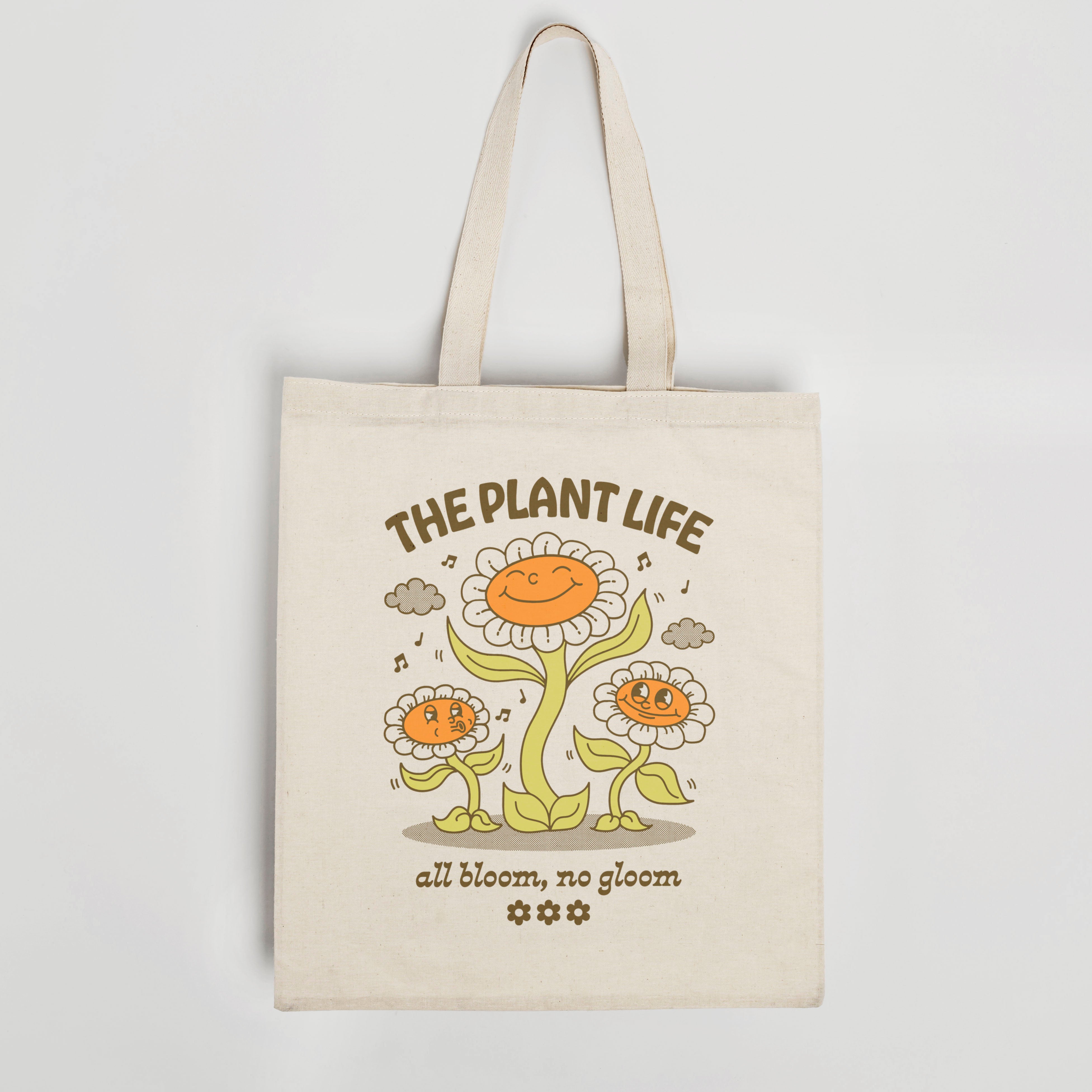 The Plant Life organic cotton canvas tote bag