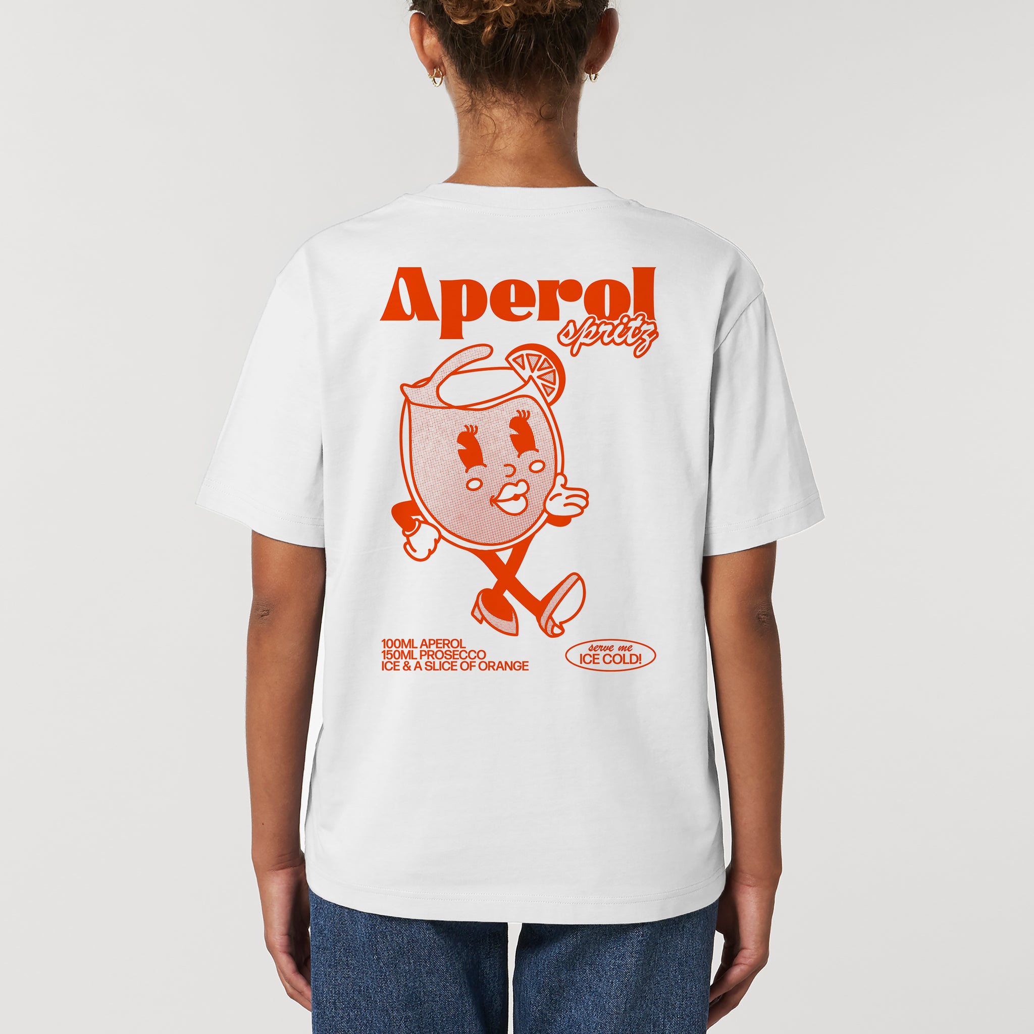 'Aperol Spritz' Short Sleeve Organic Cotton T-shirt