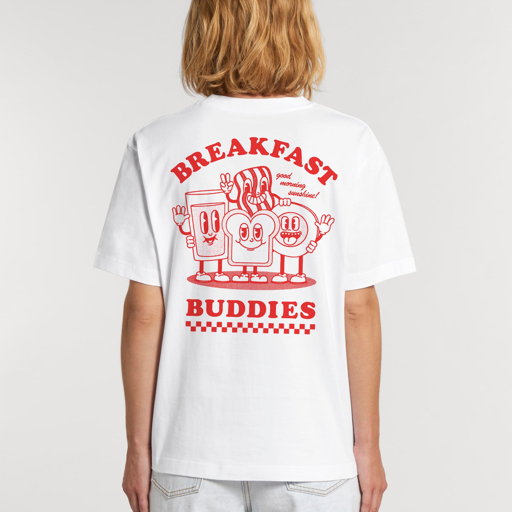 'Breakfast Buddies' Short Sleeve Organic Cotton T-shirt
