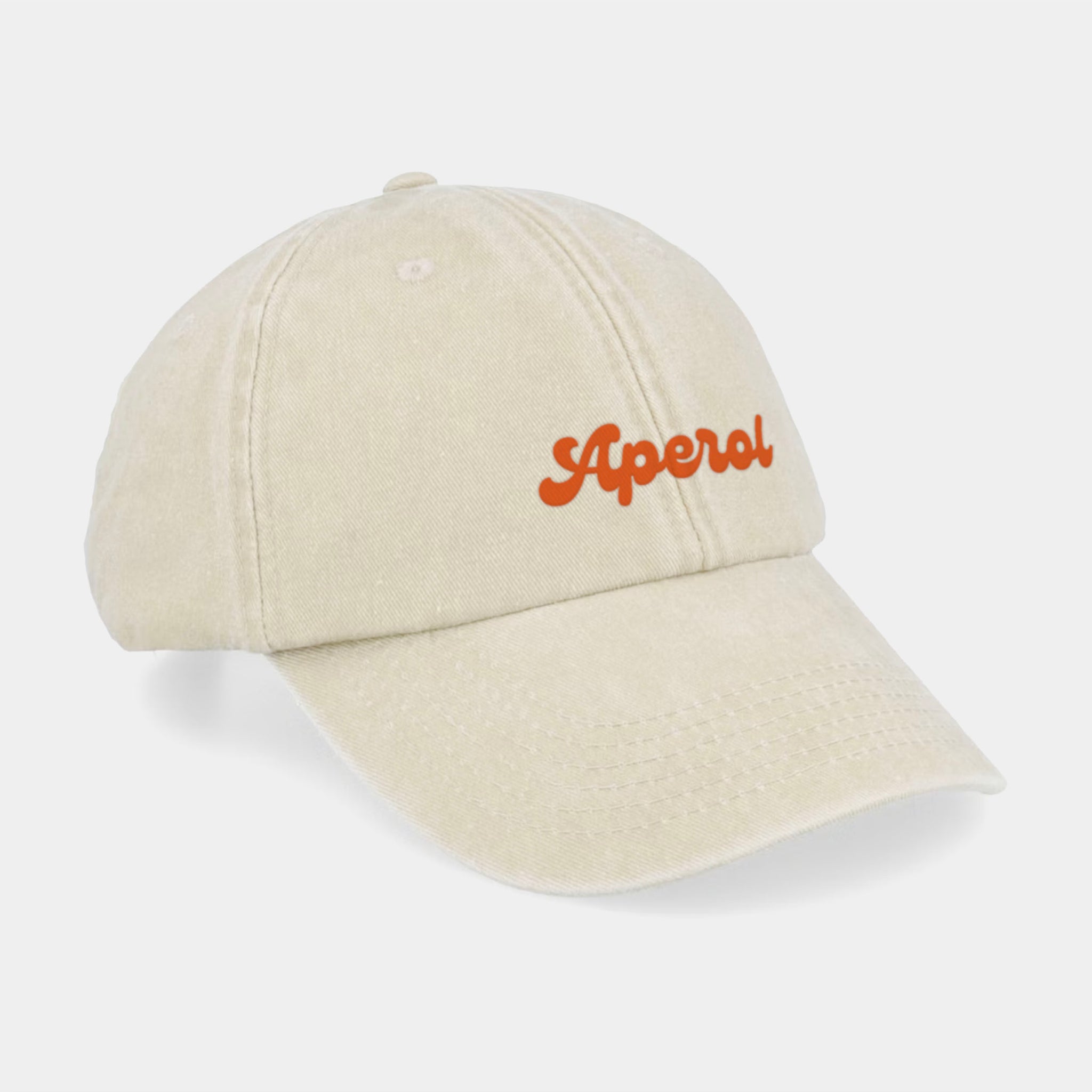 'Aperol Spritz' Vintage Beige Cap