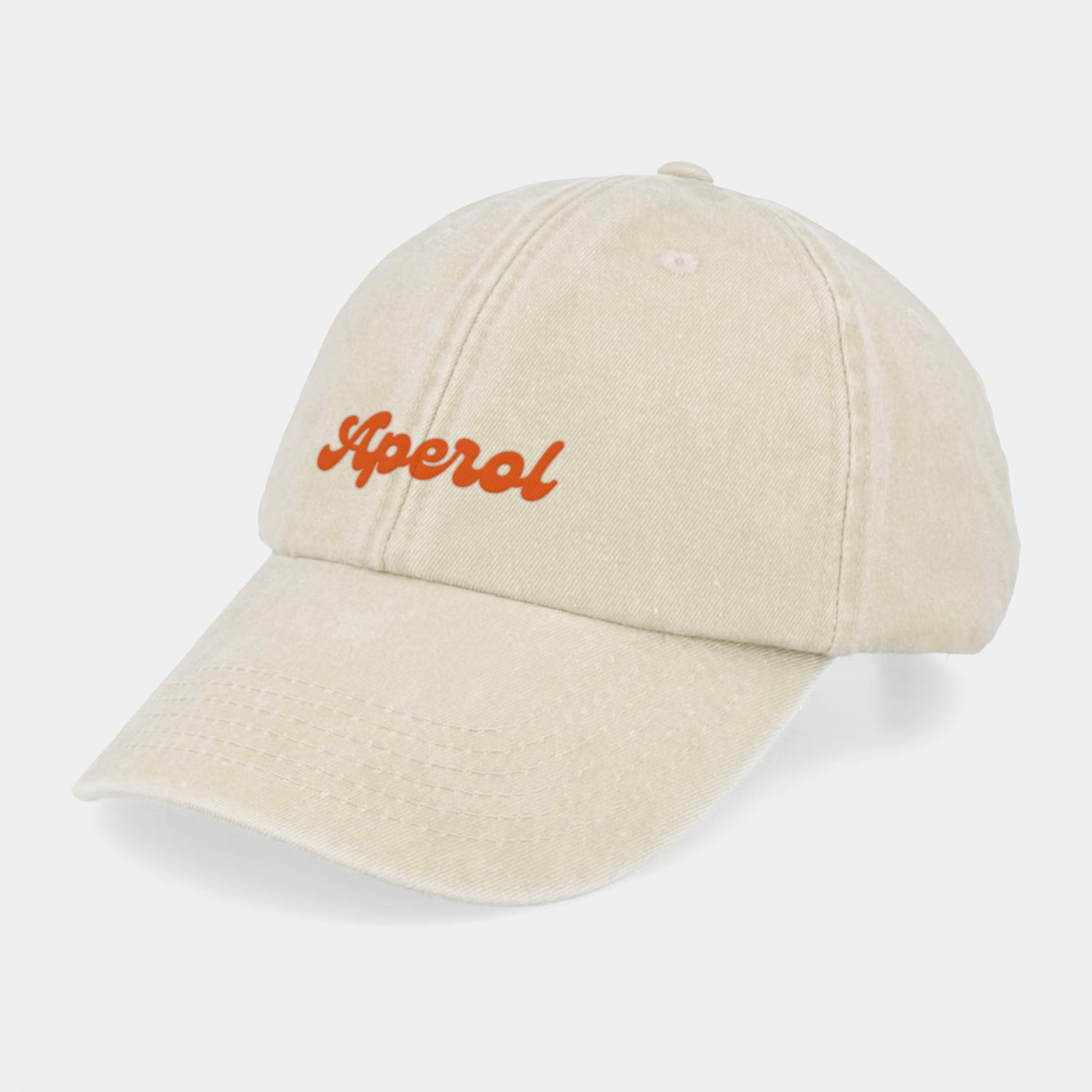 'Aperol Spritz' Vintage Beige Cap