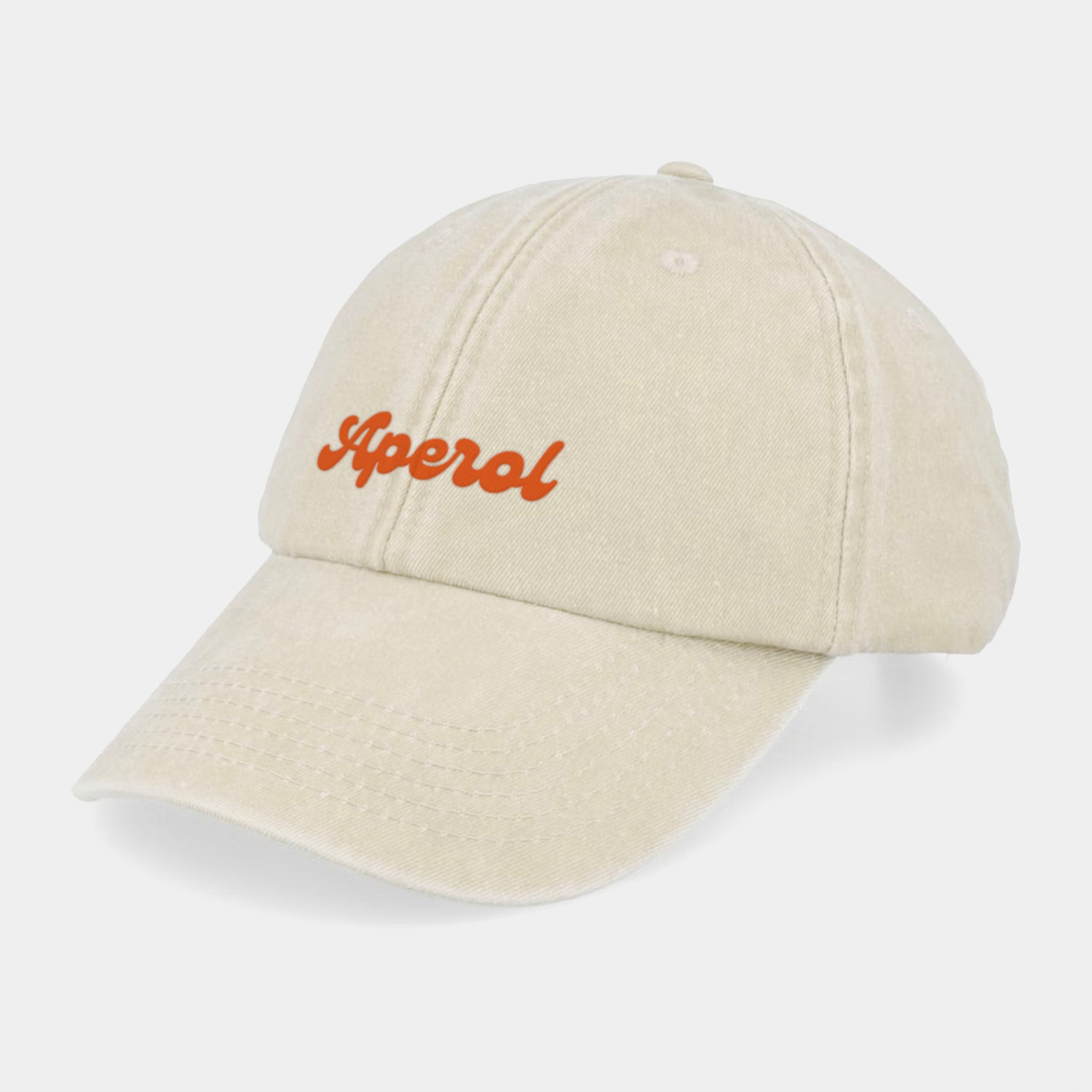 'Aperol Spritz' Vintage Beige Cap