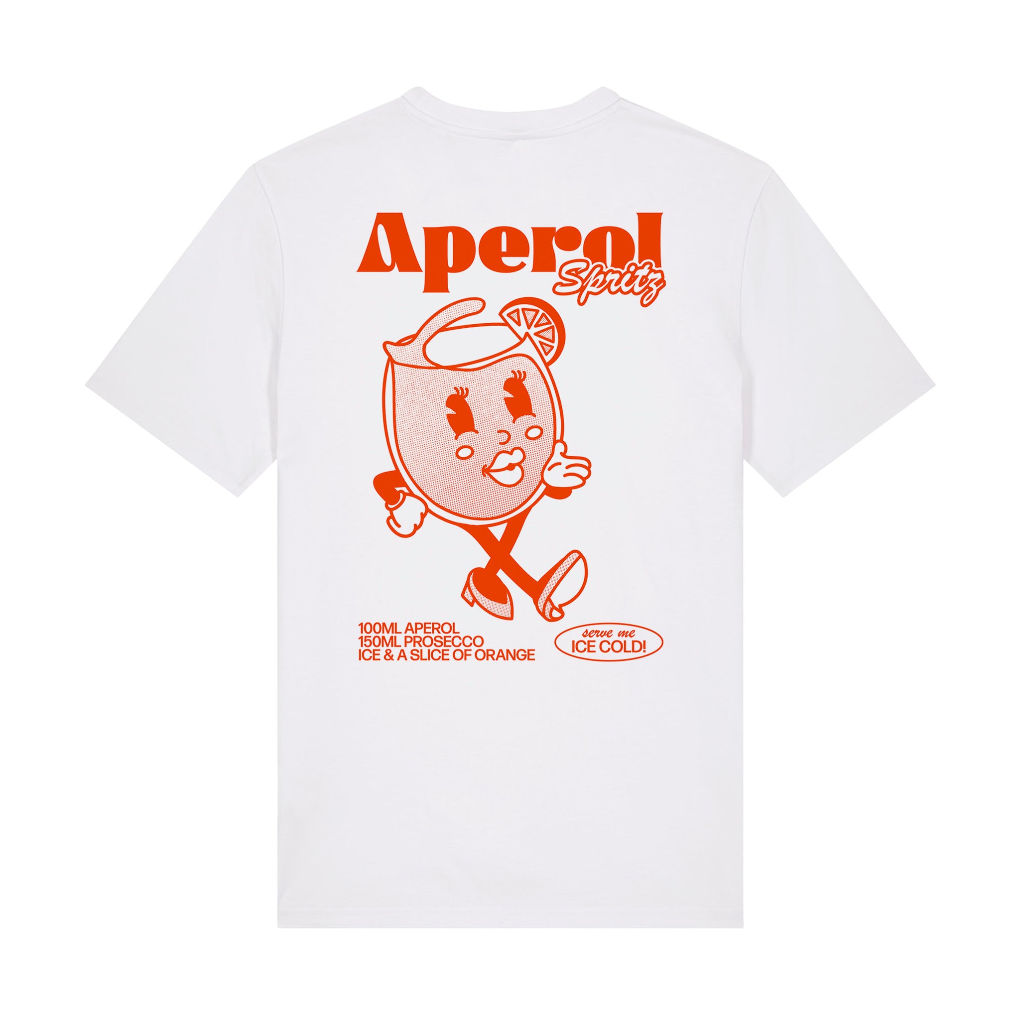 'Aperol Spritz' Short Sleeve Organic Cotton T-shirt