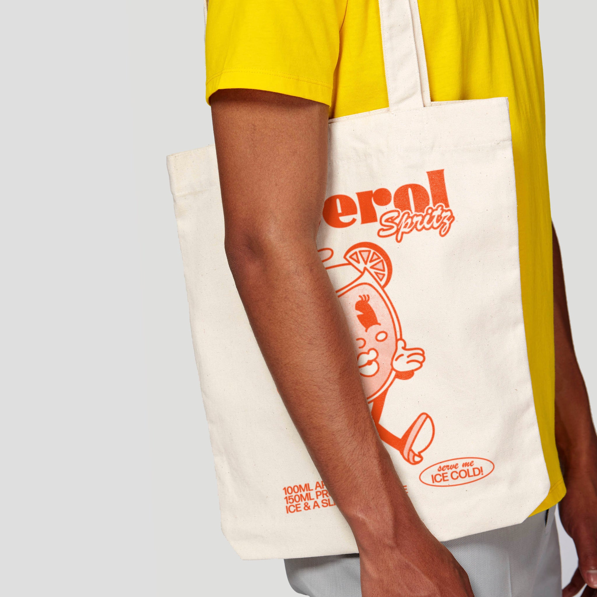 'Aperol Spritz' organic cotton canvas tote bag