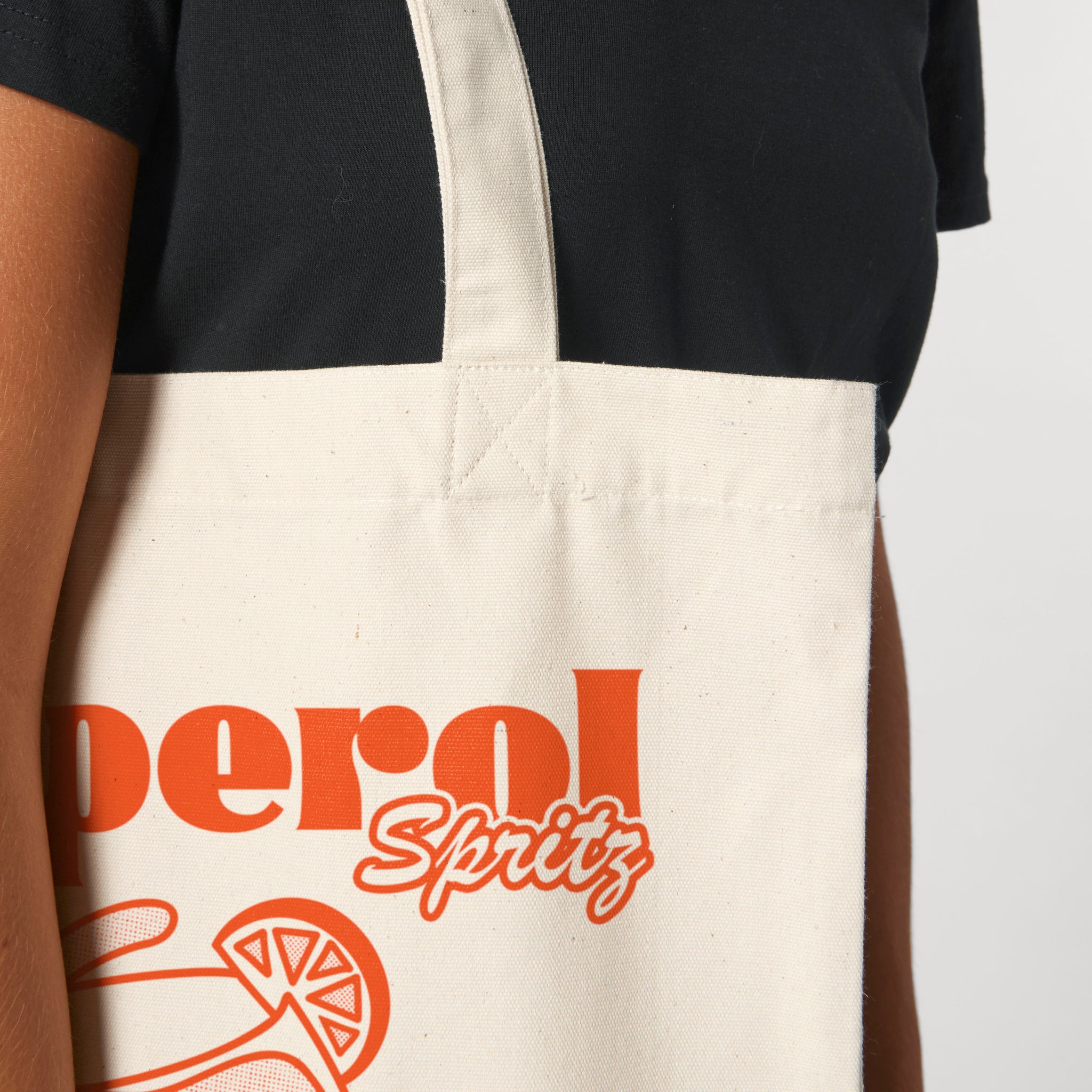 'Aperol Spritz' organic cotton canvas tote bag