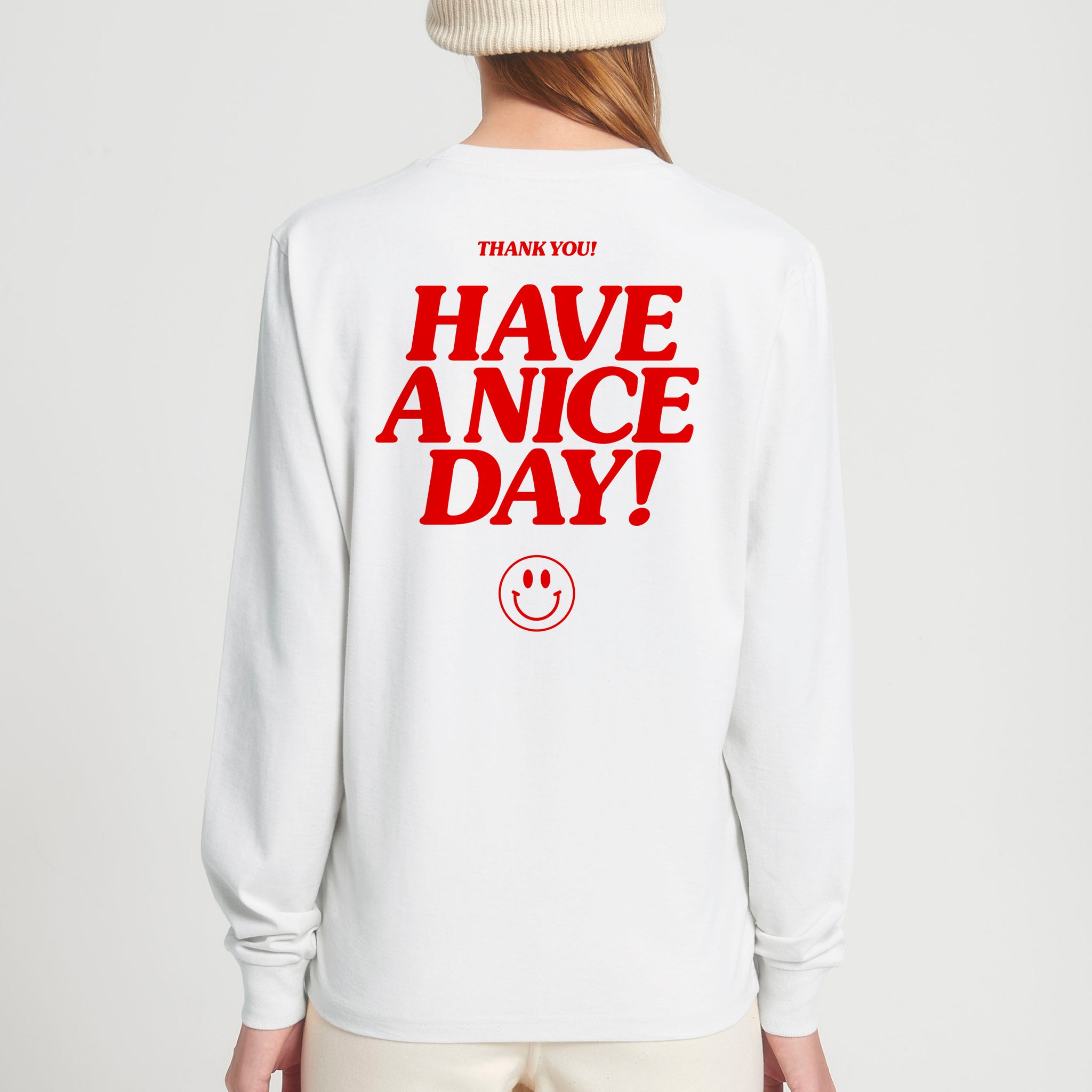 'Have A Nice Day' long sleeve T-shirt