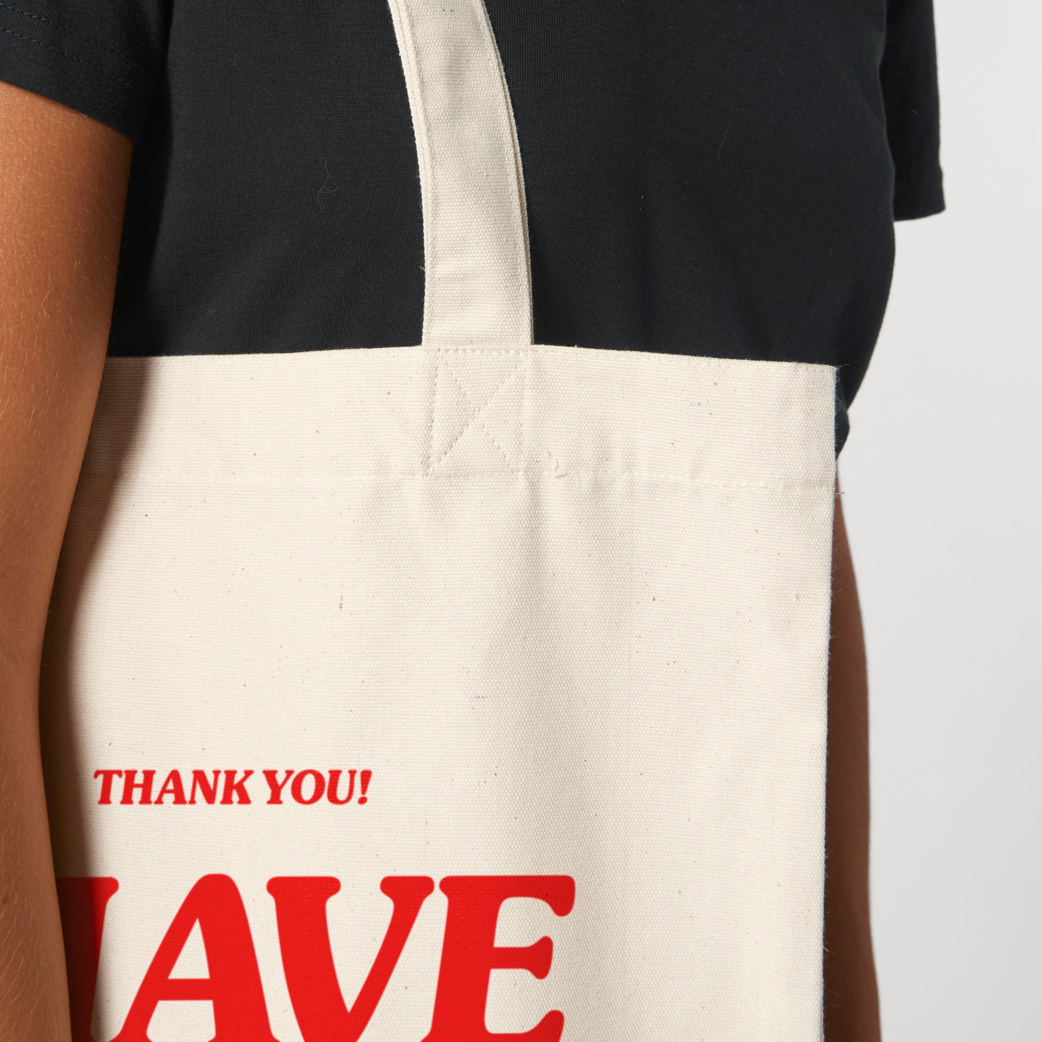 'Have A Nice Day' organic cotton canvas tote bag