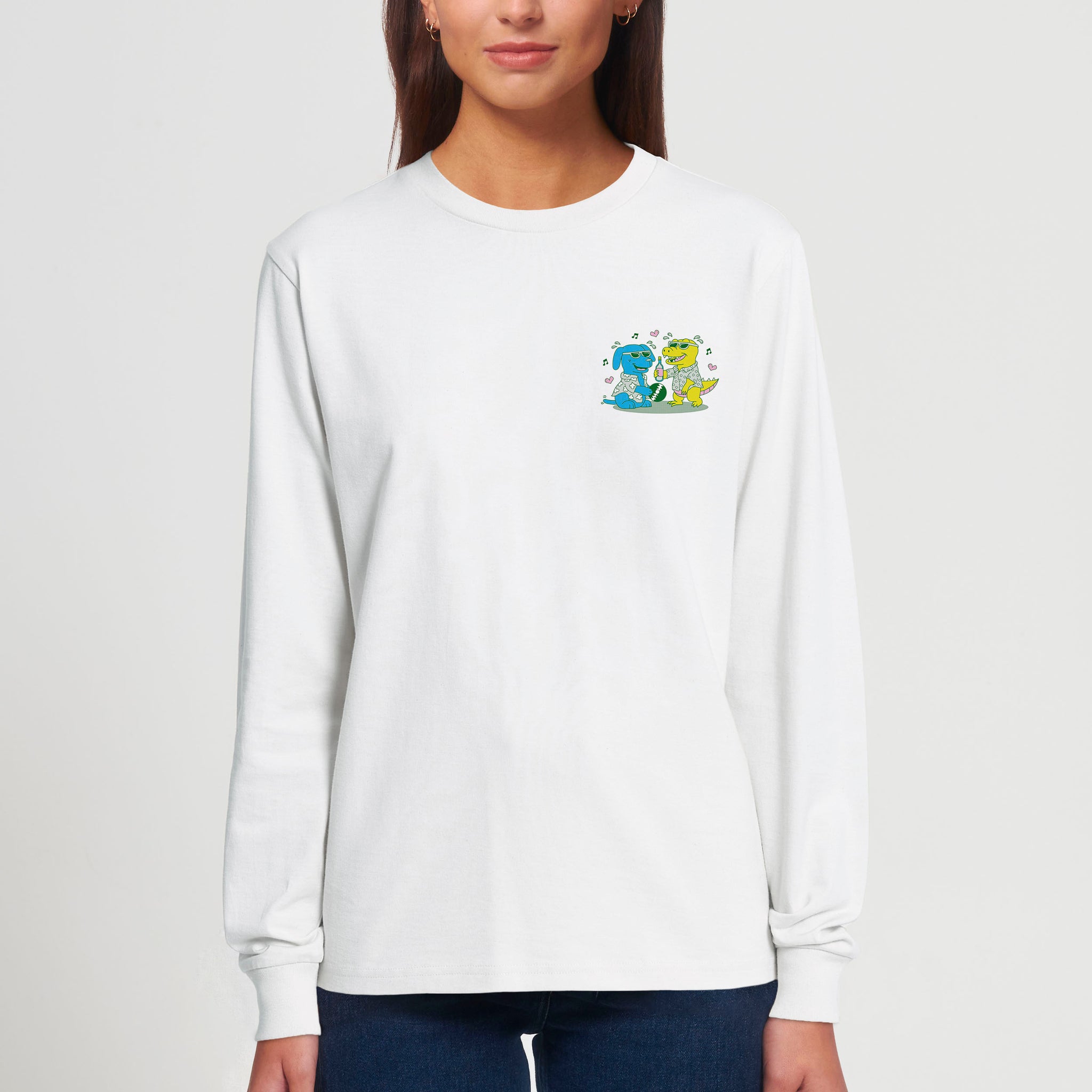 'It's Time For Wine' long sleeve T-shirt