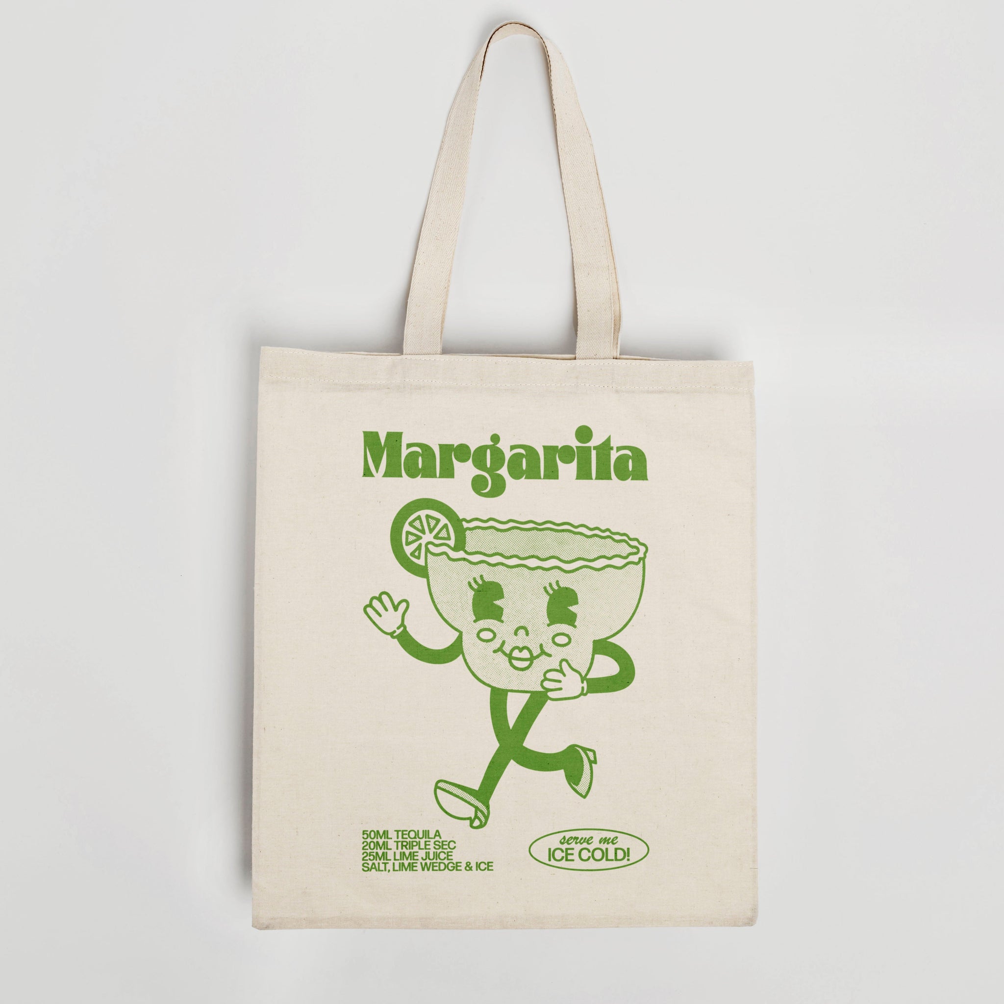 'Margarita' organic cotton canvas tote bag
