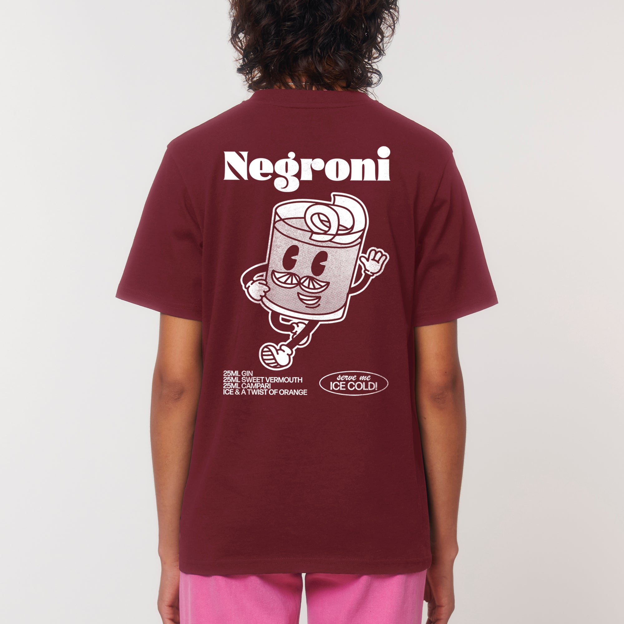 'Negroni' burgundy T-shirt