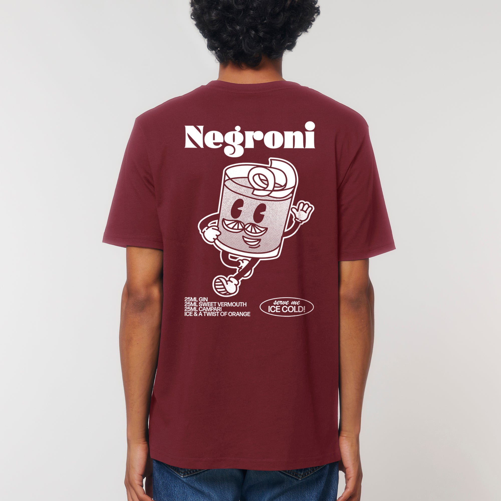 'Negroni' burgundy T-shirt