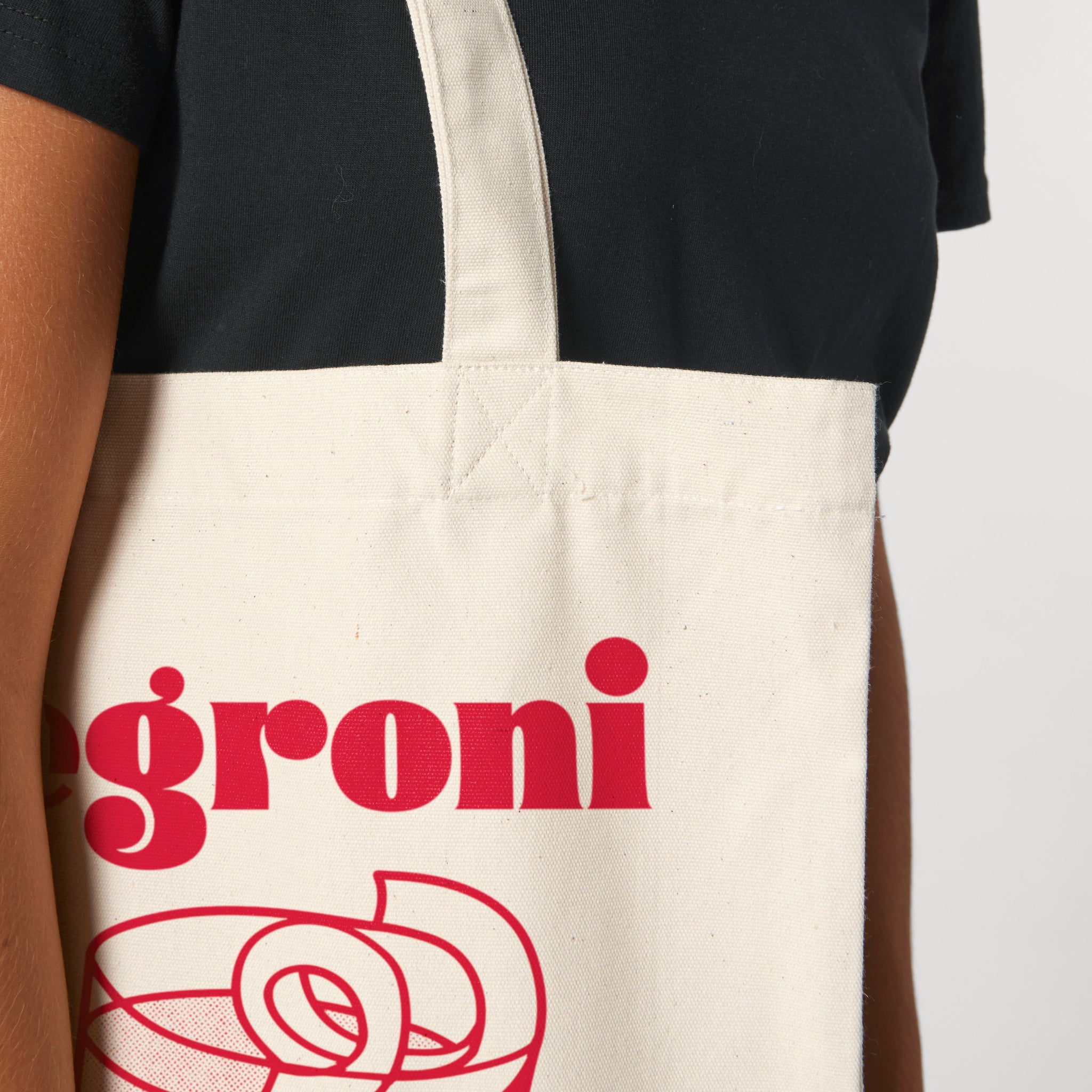 'Negroni' organic cotton canvas tote bag