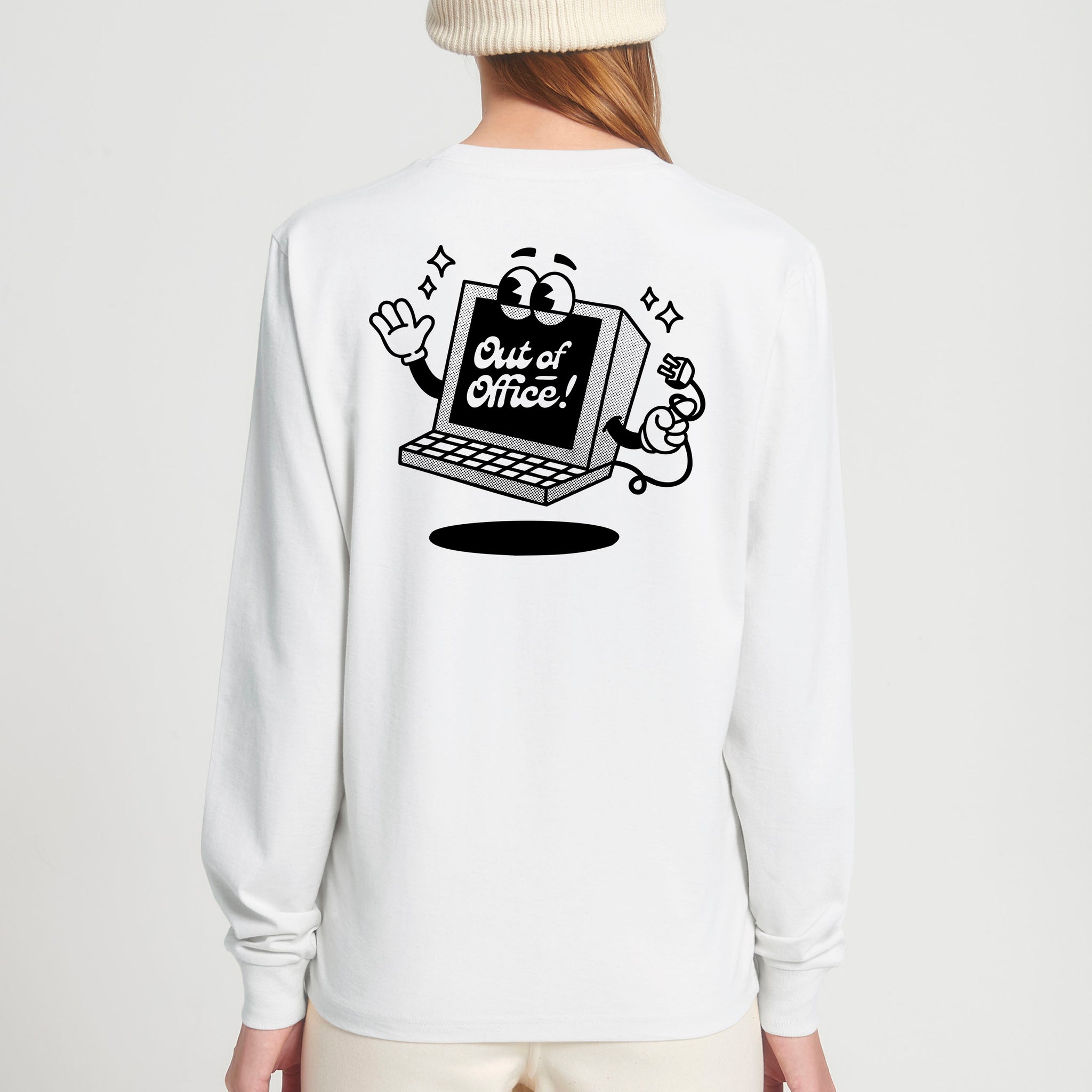 'Out Of Office' long sleeve T-shirt