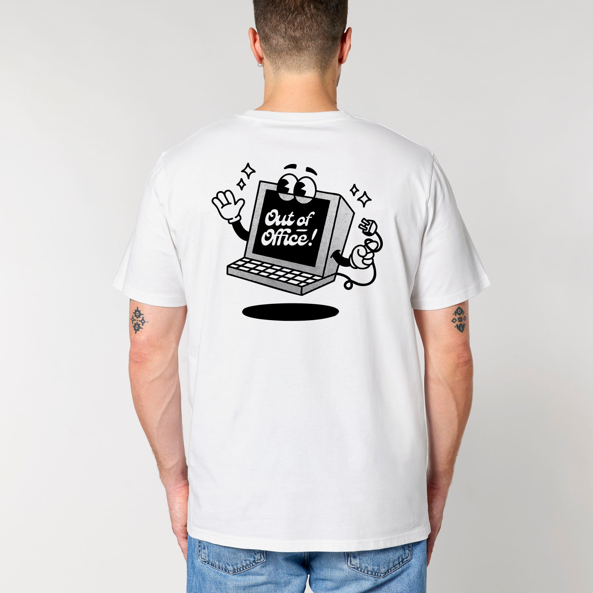 'Out Of Office' Short Sleeve Organic Cotton T-shirt