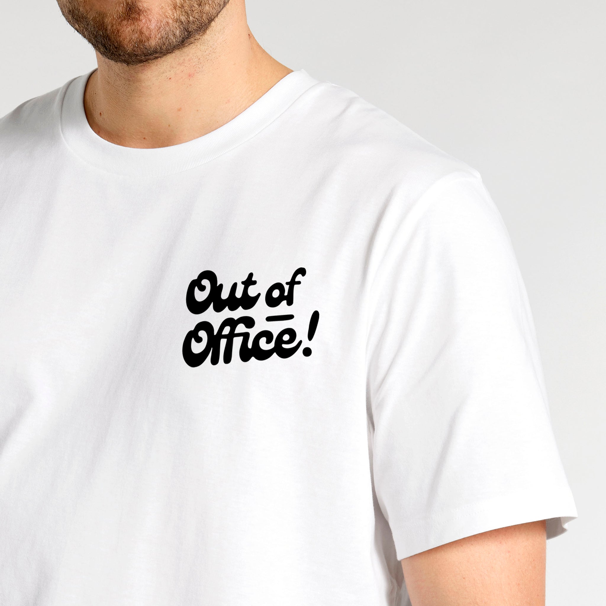 'Out Of Office' Short Sleeve Organic Cotton T-shirt