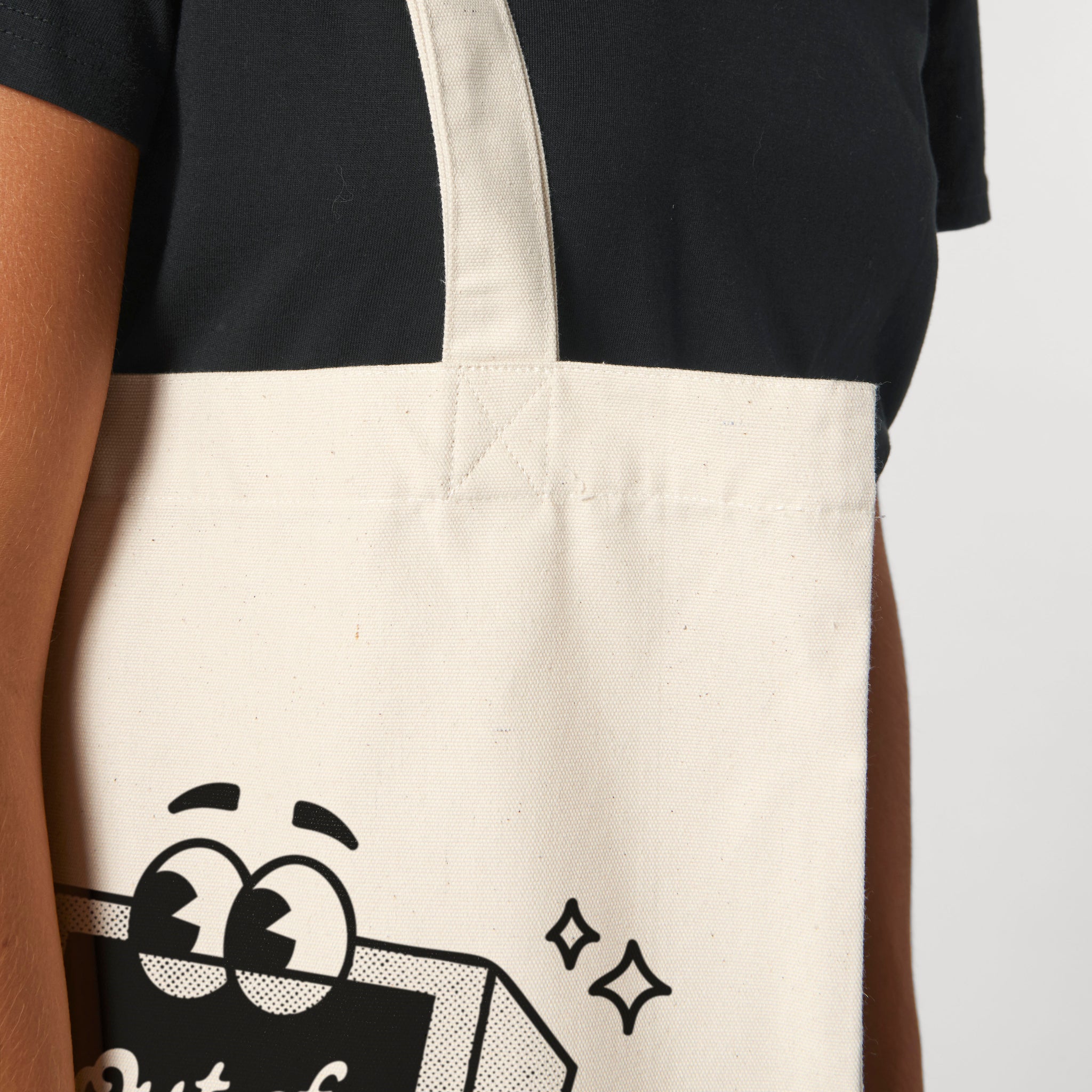 'Out Of Office' organic cotton canvas tote bag