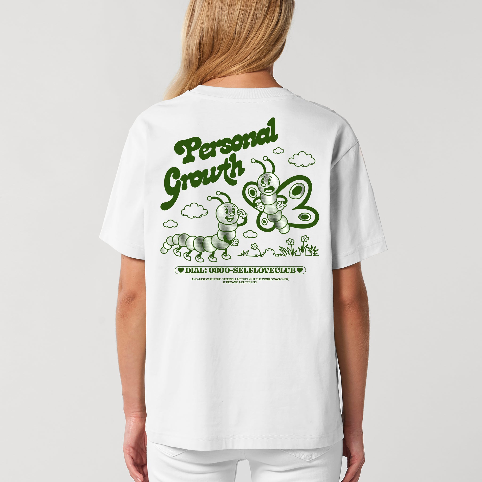 'Personal Growth' Short Sleeve Organic Cotton T-shirt