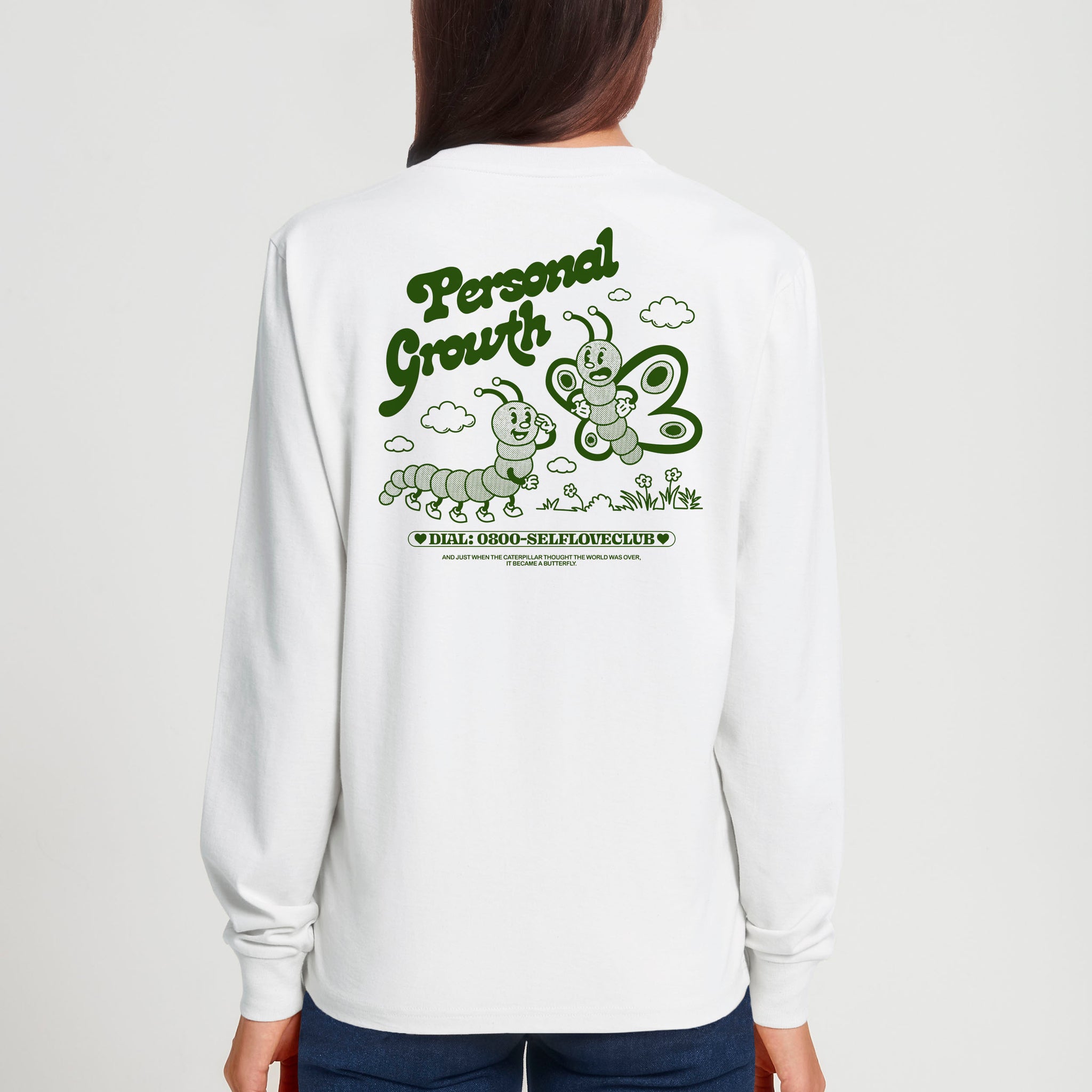 'Personal Growth' long sleeve T-shirt