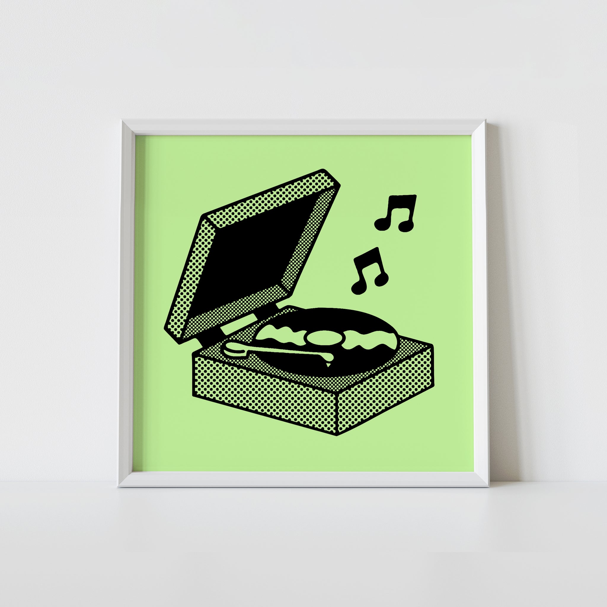 'Record Player' print