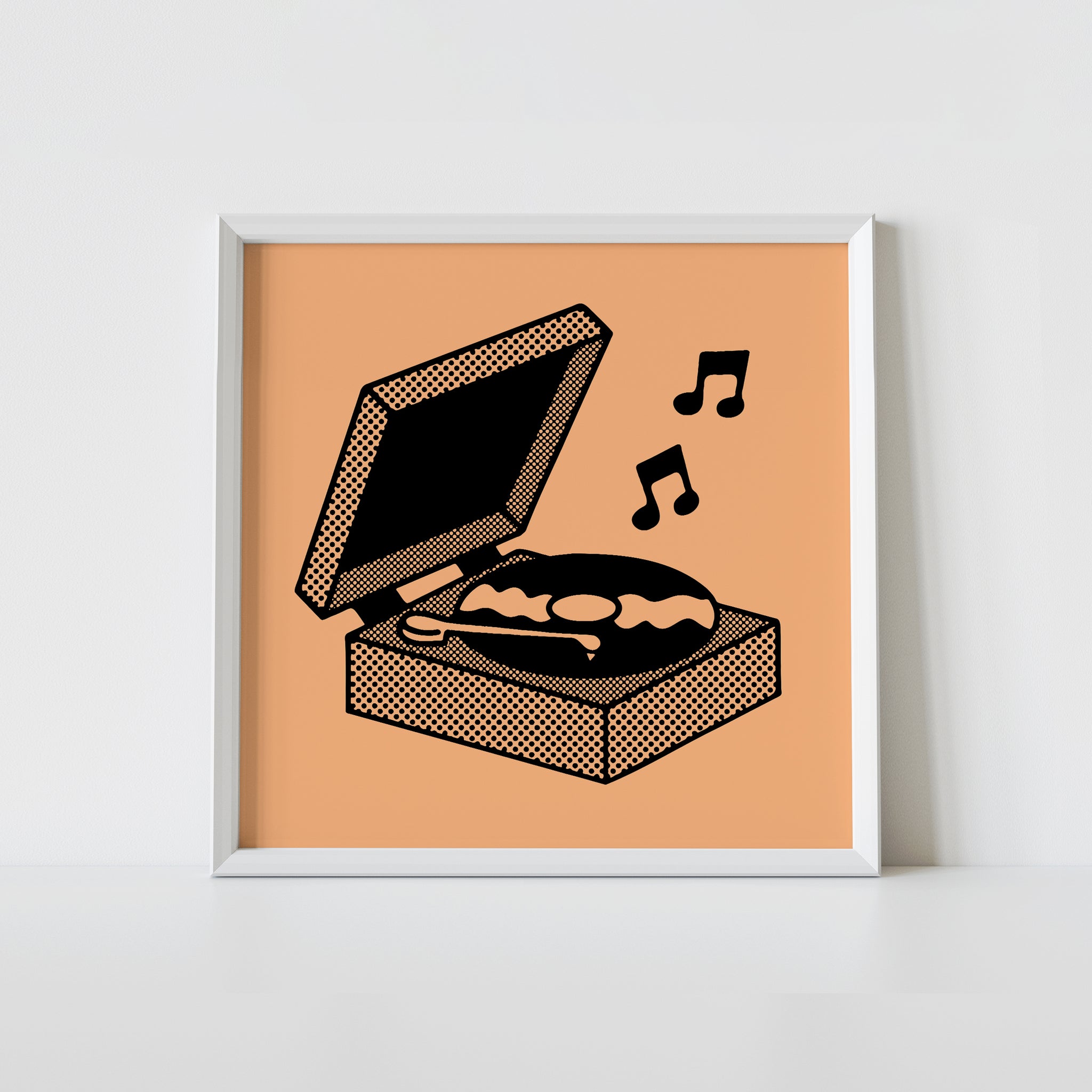 'Record Player' print