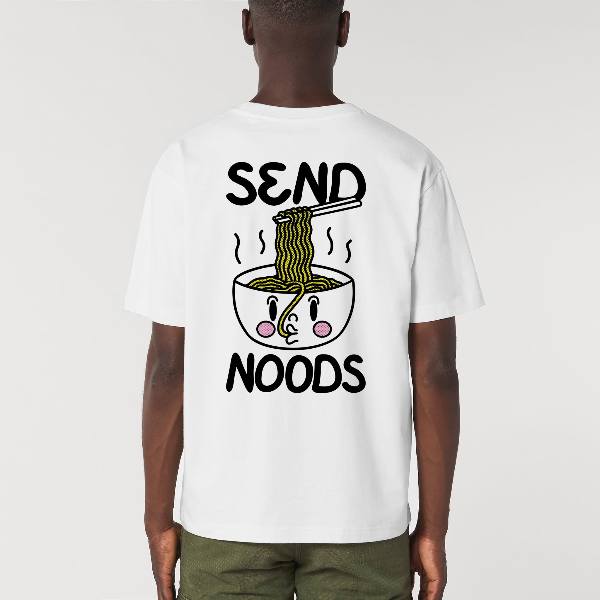 'Send Noods' Short Sleeve Organic Cotton T-shirt
