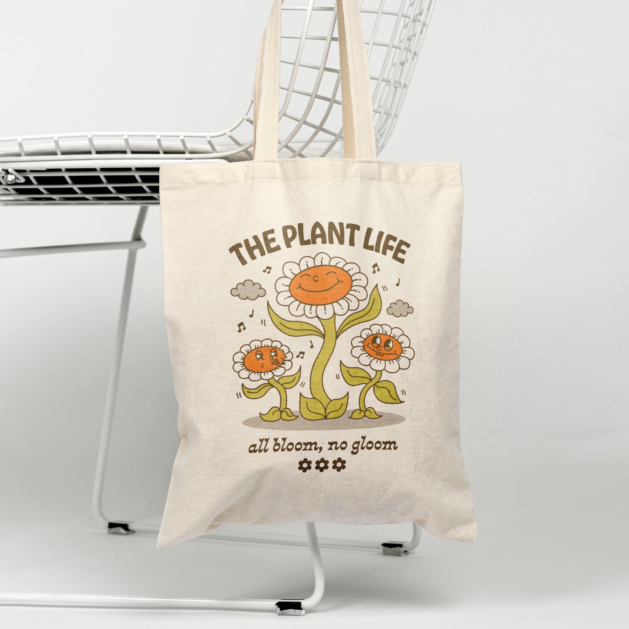 'The Plant Life' organic cotton canvas tote bag