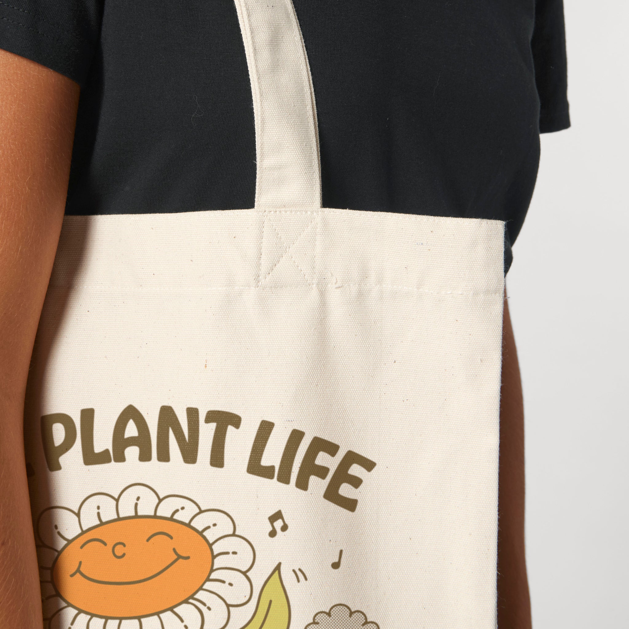 'The Plant Life' organic cotton canvas tote bag