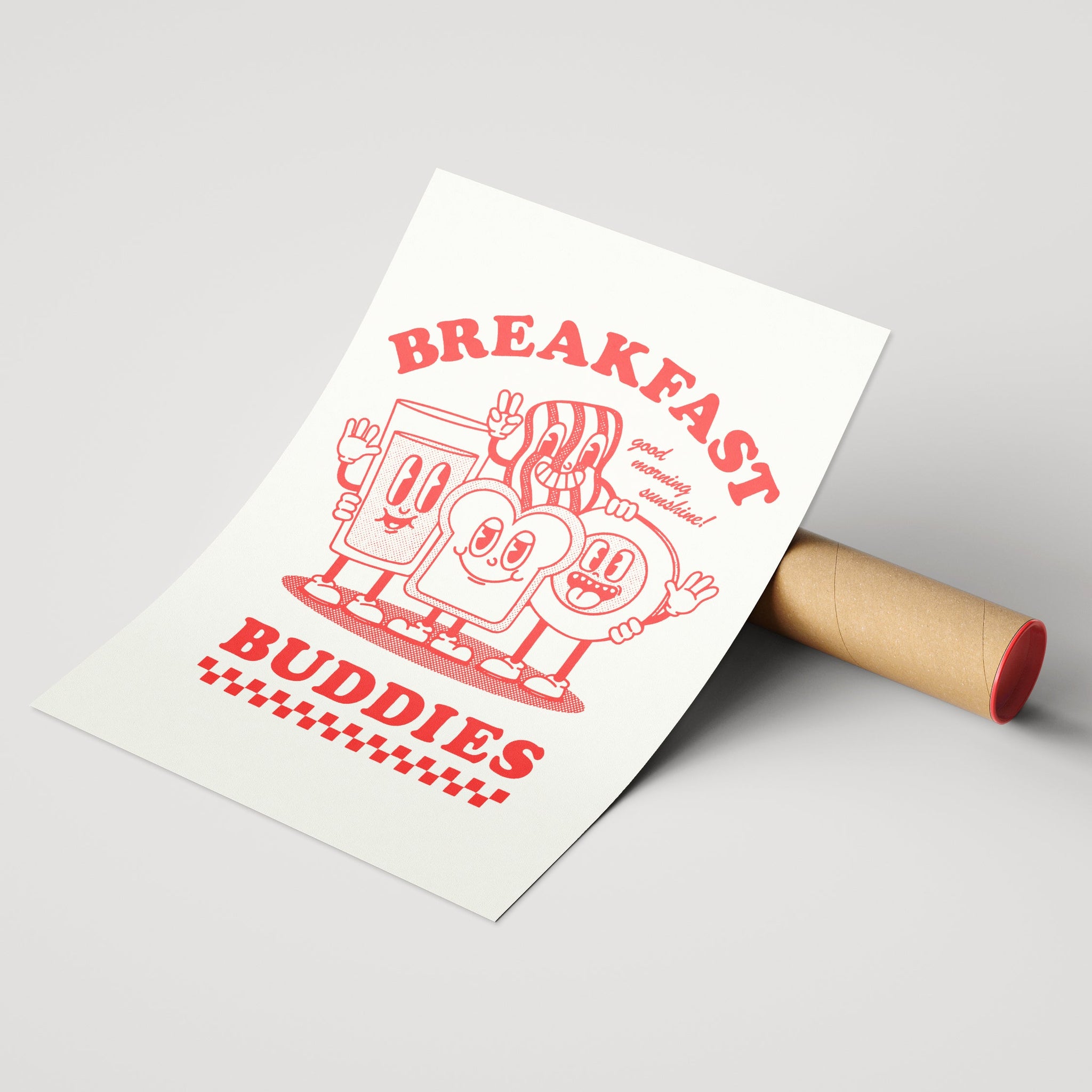 'Breakfast Buddies' print