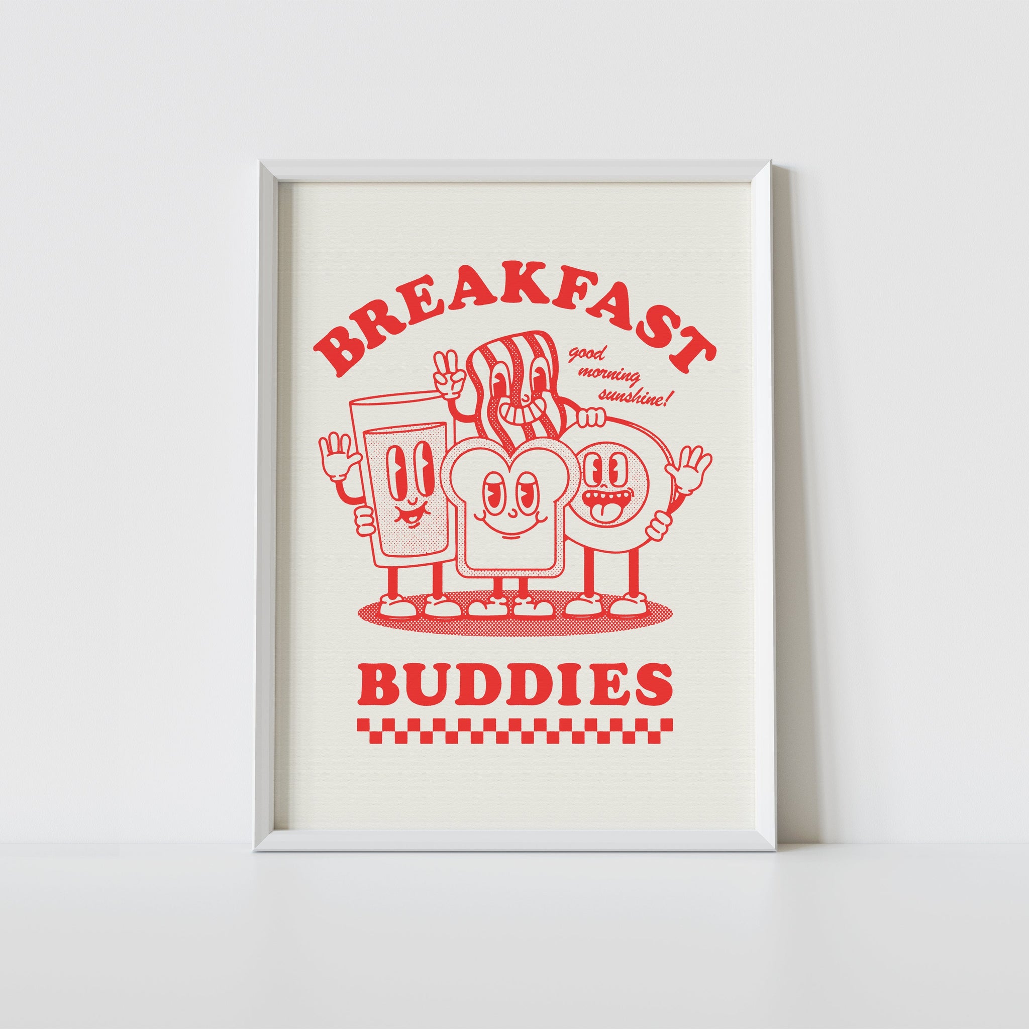 'Breakfast Buddies' print